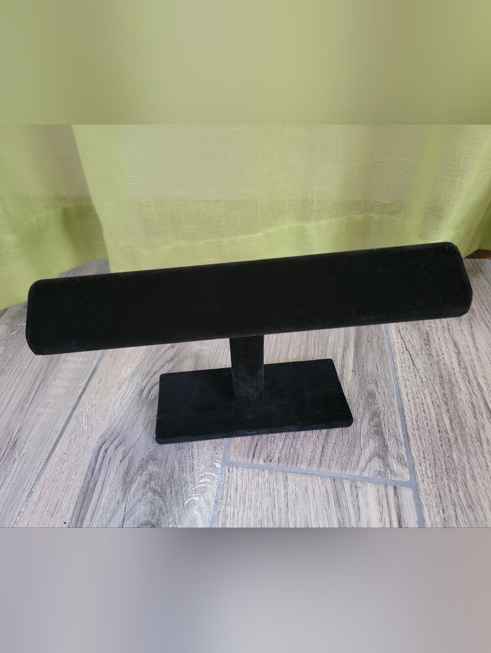 Black Velvet Jewelry T-Bar Display Stand
